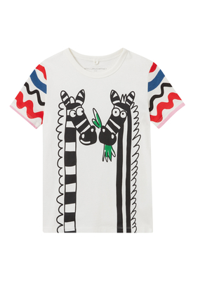 Zebra Graphic Print T-shirt